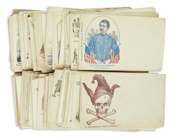 (CIVIL WAR.) Large group of unused patriotic covers and stationery.